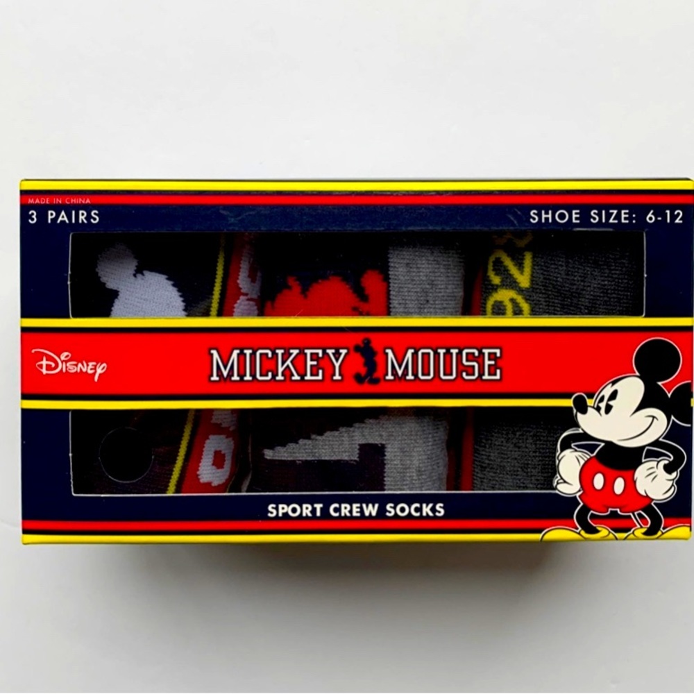 Disney Mickey Mouse Sports Crew Socks